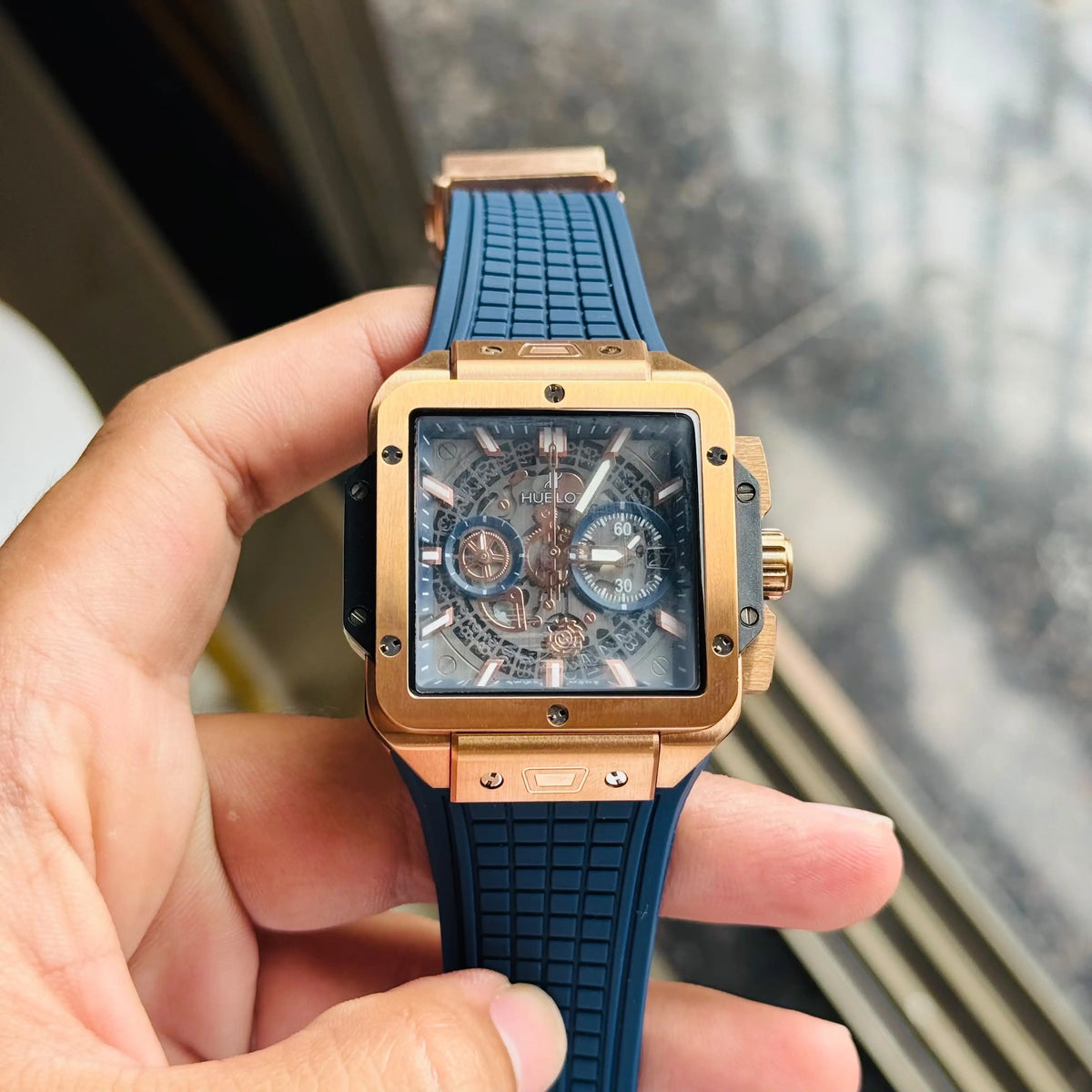 Hublo_t Square Big Bang Unico Quartz