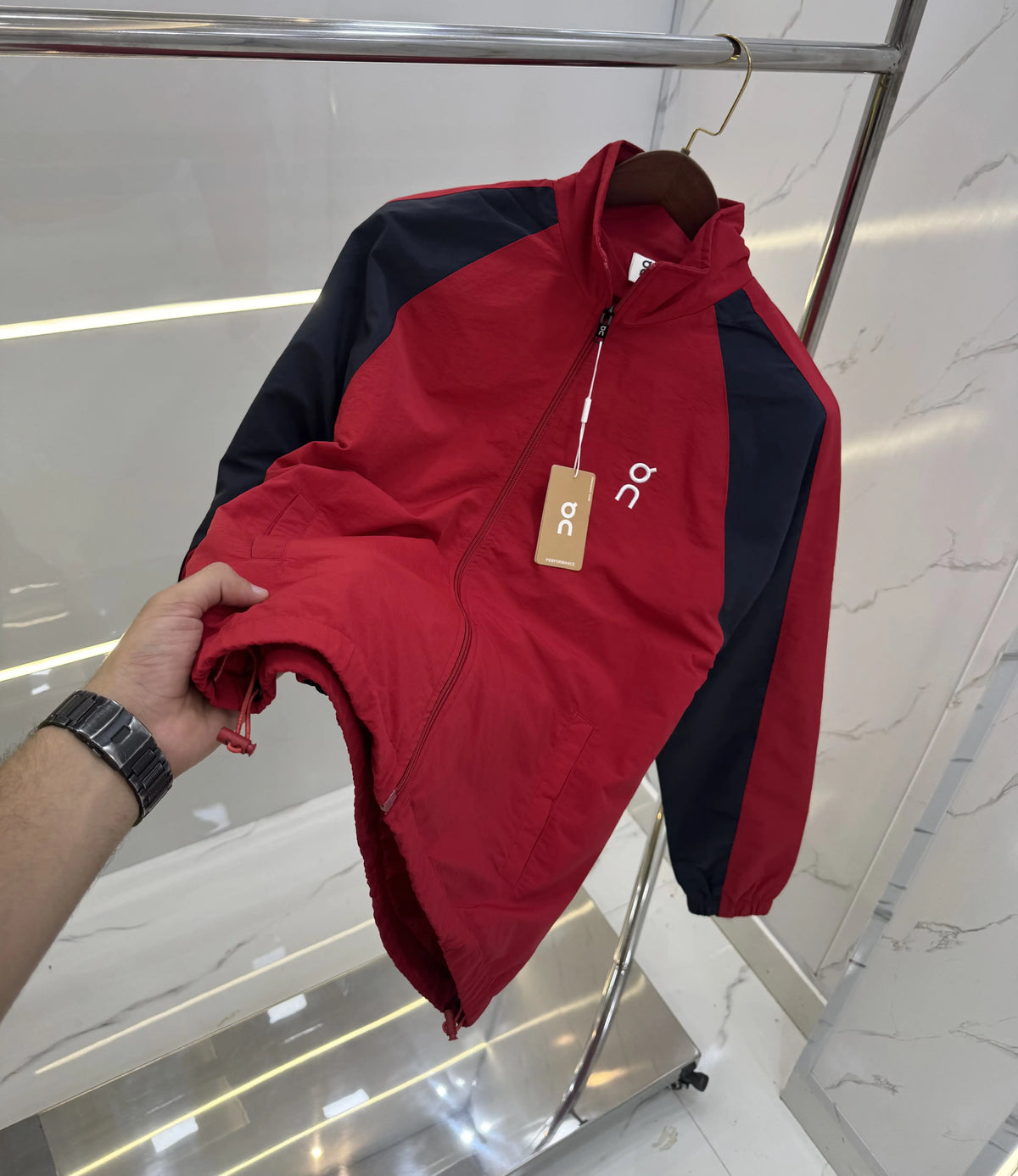 On Cloud Red Imported WindBreaker Jacket