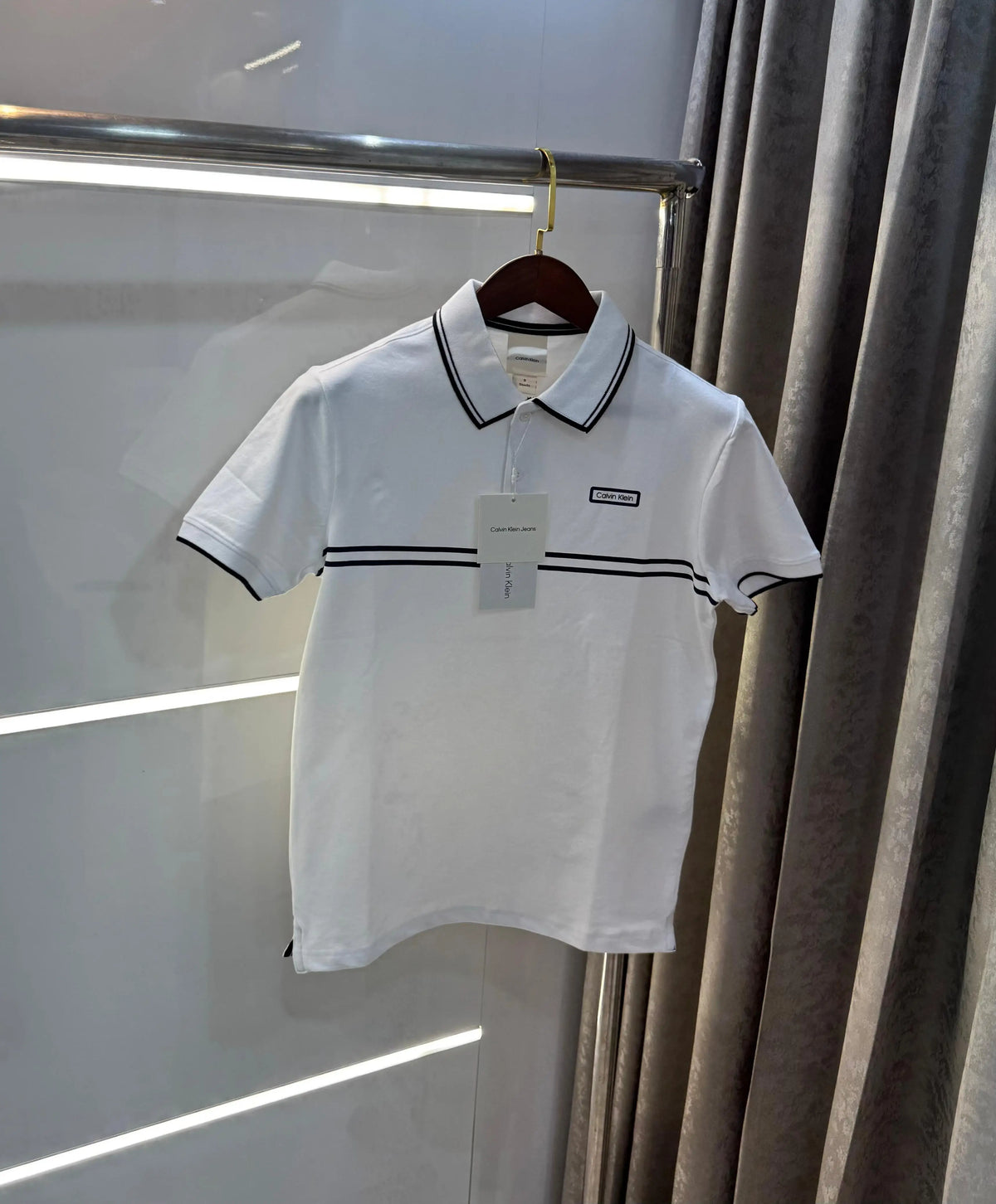 Calvin  Klein White Premium Polo T-Shirt