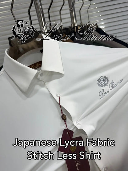 Loro Piana Brown Embroidery Logo Premium Shirt With Original Box