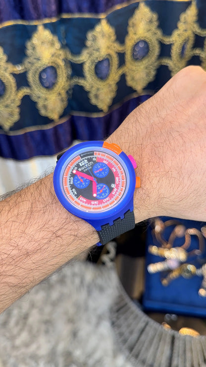 Swatch Neon Party To The Max Quartz Chronograph Unisex