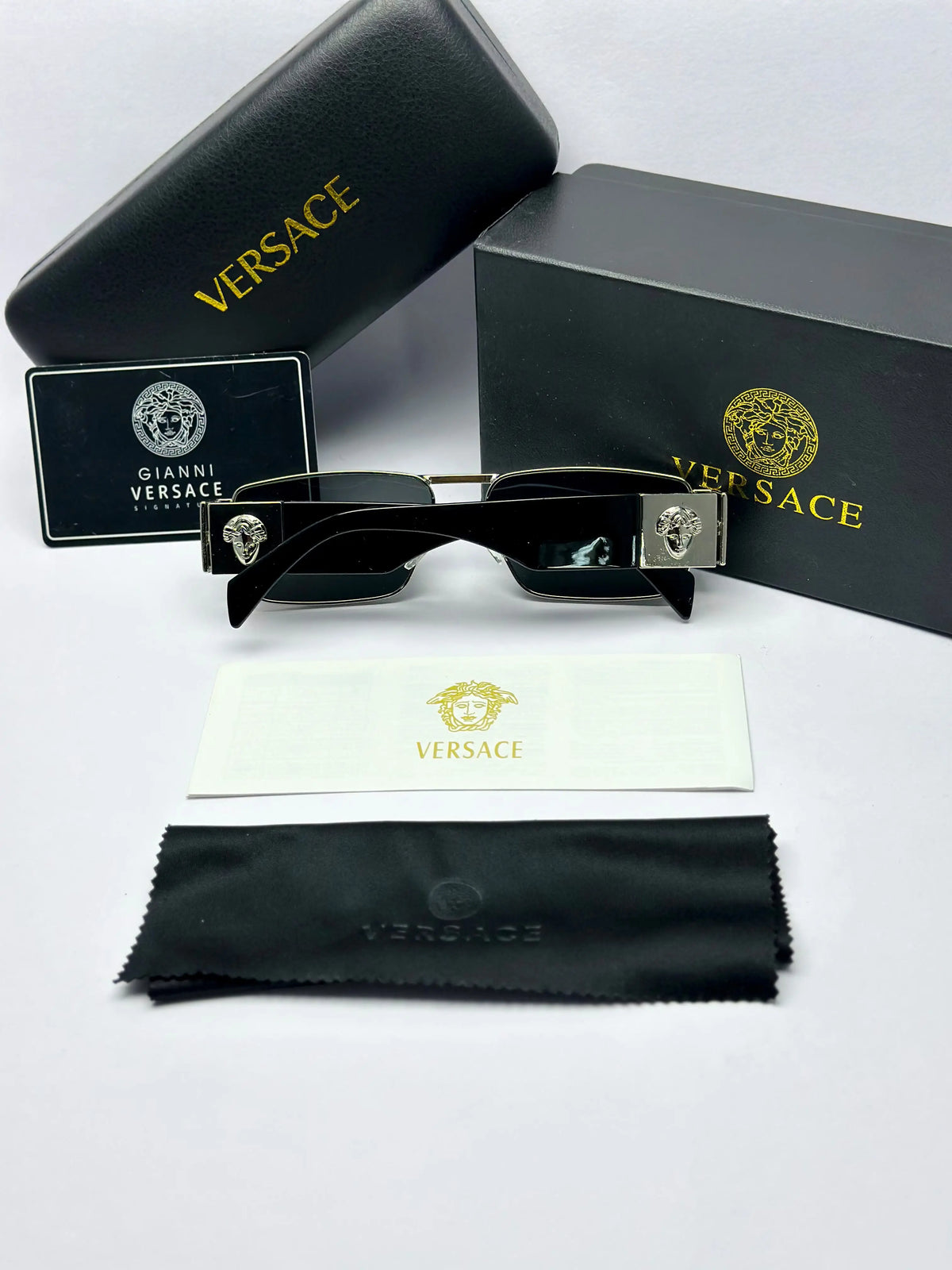 Versace 25812 Silver Black