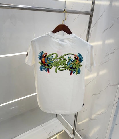 Superdr y White Logo Work Premium T-Shirt