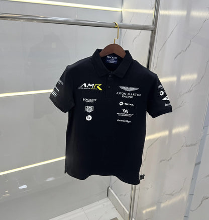 Hacket Black Logo Work Premium Polo T-Shirt