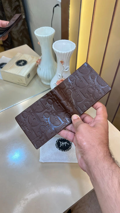 DIOR PREMIUM QUALITY IMP WALLET WITH OG WOODEN BOX