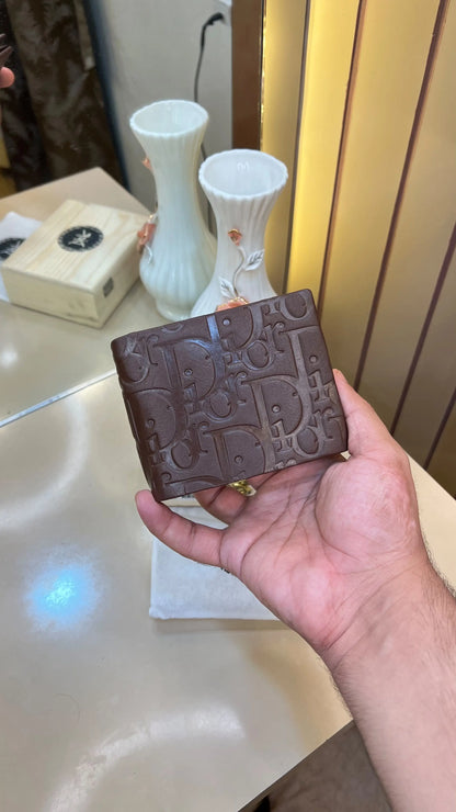 DIOR PREMIUM QUALITY IMP WALLET WITH OG WOODEN BOX