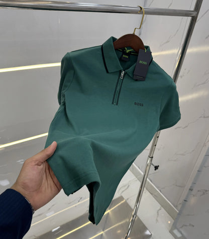 Hugo Bos s Green Logo Work Premium Polo T-shirt