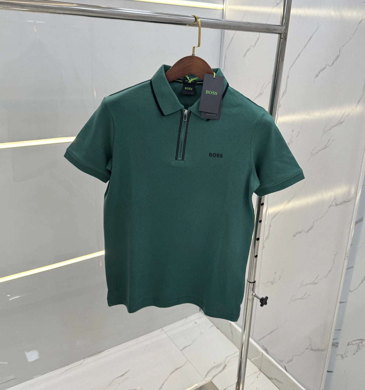 Hugo Bos s Green Logo Work Premium Polo T-shirt