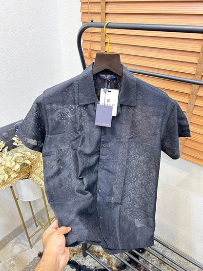 Loui_s Vuitton Turkey Imported Knitted Premium Crochet Half Shirt