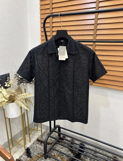 Fend_i Turkey Imported Knitted Premium Crochet Half Shirt