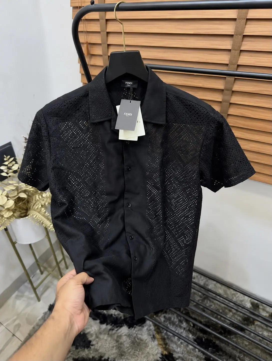Fend_i Turkey Imported Knitted Premium Crochet Half Shirt