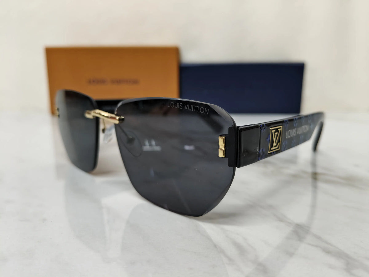 LOUIS VUITTON 58193 BLACK BLUE MONOGRAM
